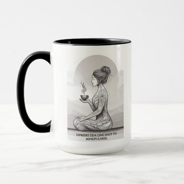Zen & Meditation Themed mug gift for women  (Left)