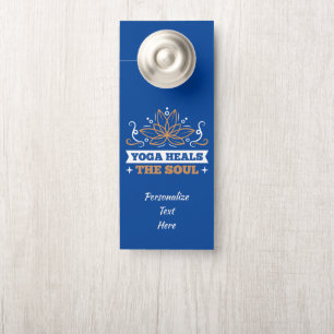 Zen Meditation Yoga Namaste Spiritual Personalised Door Hanger