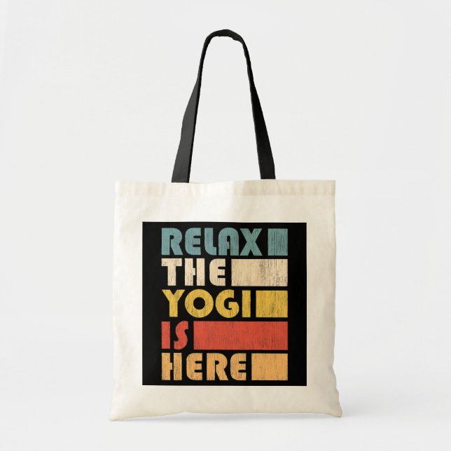 Zen Meditation Yoga Relax The Yogi Omm  Tote Bag (Front)