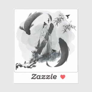 Zen Melody - Ink Music and Koi Fish