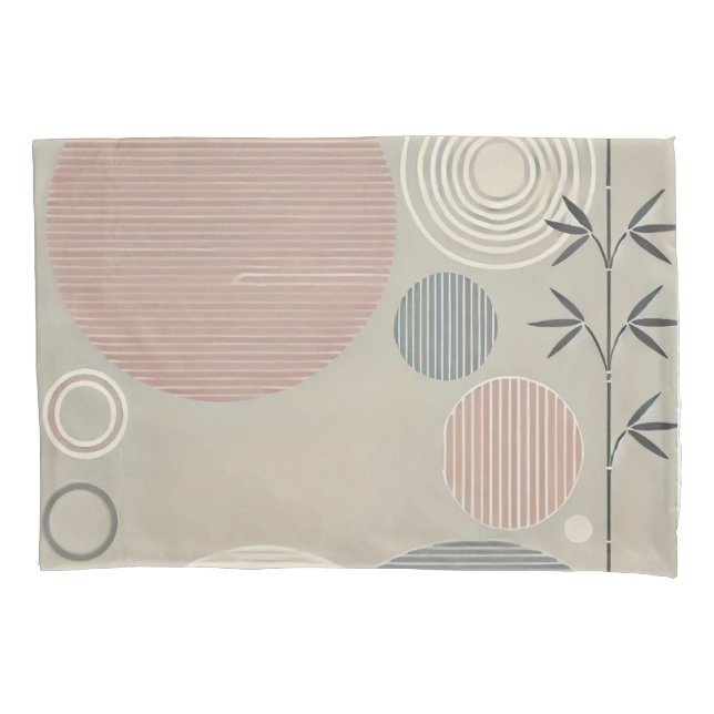 Zen Minimalist Pillowcase - Asian Elegance (Front)