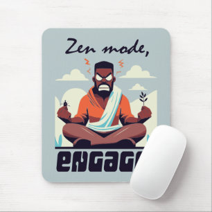 Zen Mode, Engage! ⚡ Adulting is a Glitch Mouse Mat