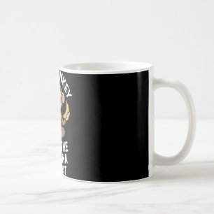 Zen Monkey Breathe Nana Repeat Funny Yoga Meditati Coffee Mug