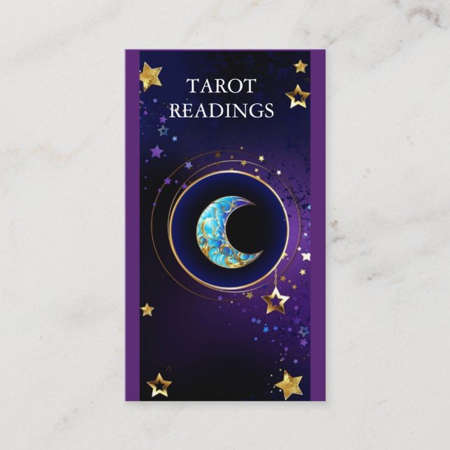Zen  Mystical Tarot Spirtual Business Card (Front)