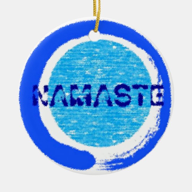 Zen Namaste - Yoga Xmas Ornaments (Front)