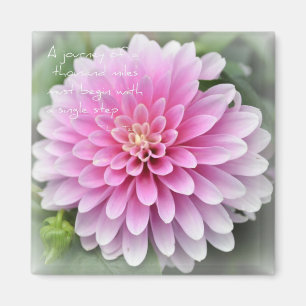 Zen of Simplicity Dahlia Magnet