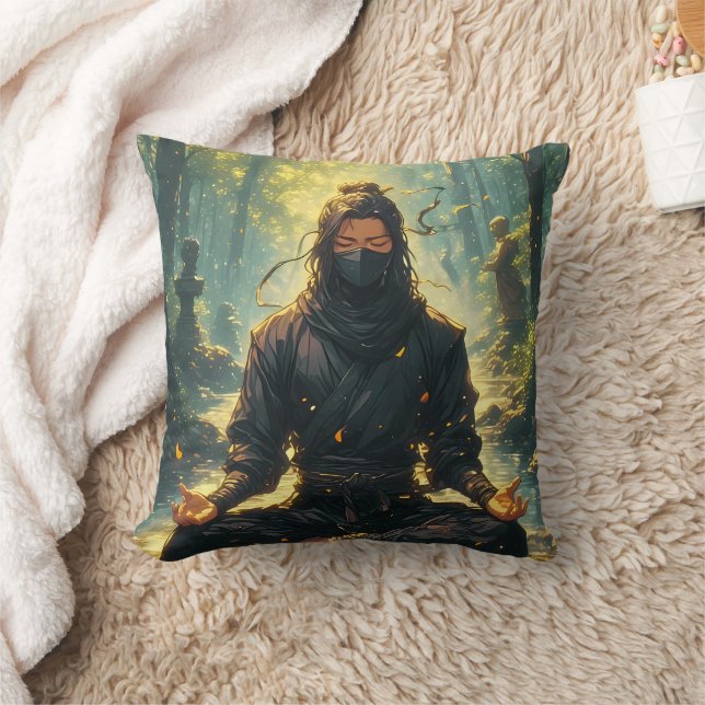 Zen of the Shadow Warrior Cushion (Blanket)