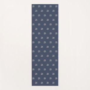 Zen Om symbol navy blue Yoga Mat