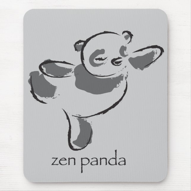 Zen Panda Mouse Mat (Front)