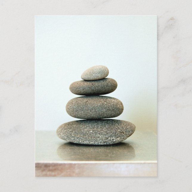 Zen Pebbles Postcard (Front)