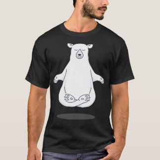 Zen Polar Bear Meditating T-Shirt
