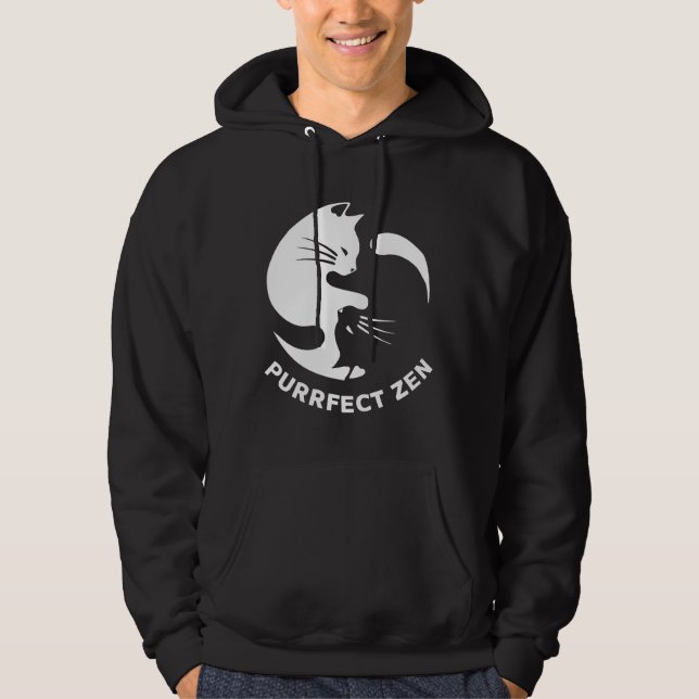 Zen Purrfect Zen Relaxed Fit Hoodie (Front)