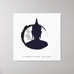 Zen Quote: Wisdom and Meditation Canvas Print