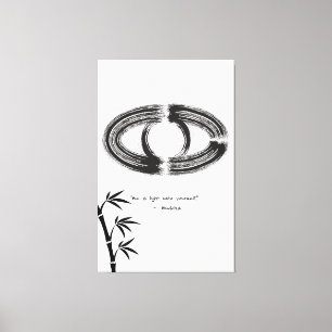 Zen Quote: Wisdom and Meditation Canvas Print