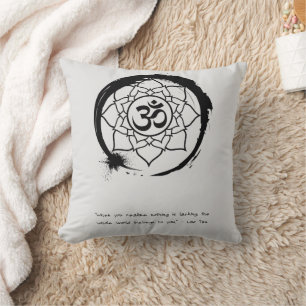 Zen Quote: Wisdom and Meditation Cushion