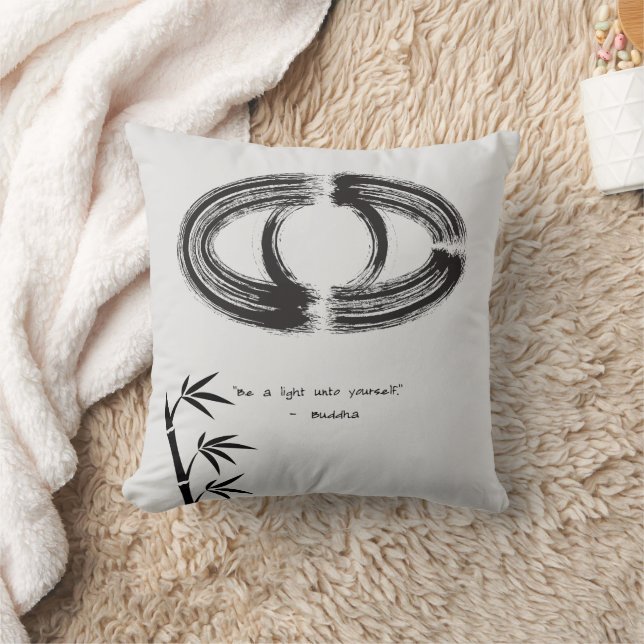Zen Quote: Wisdom and Meditation  Cushion (Blanket)