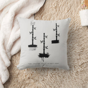 Zen Quote: Wisdom and Meditation Cushion
