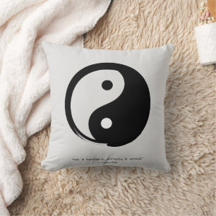 Zen Quote: Wisdom and Meditation Cushion
