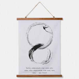 Zen Quote: Wisdom and Meditation Hanging Tapestry