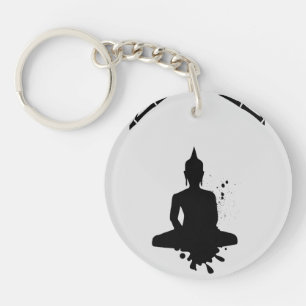 Zen Quote: Wisdom and Meditation Key Ring