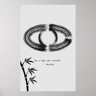 Zen Quote: Wisdom and Meditation Poster