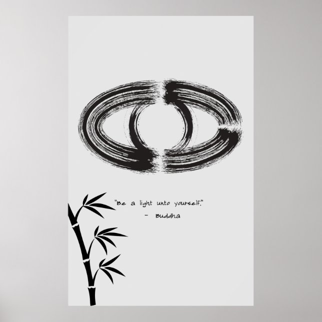 Zen Quote: Wisdom and Meditation Poster (Front)