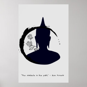 Zen Quote: Wisdom and Meditation Poster