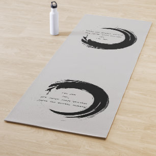Zen Quote: Wisdom and Meditation Yoga Mat