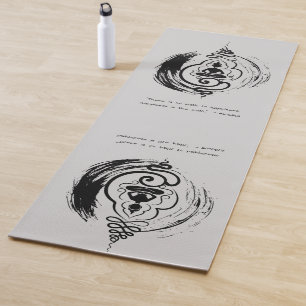 Zen Quote: Wisdom and Meditation  Yoga Mat
