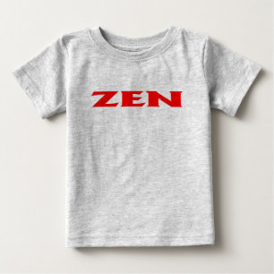 Zen red baby grey T-shirt