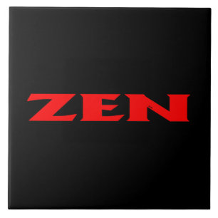 Zen red black large tile