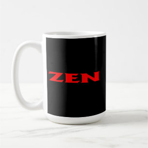 Zen red black mug