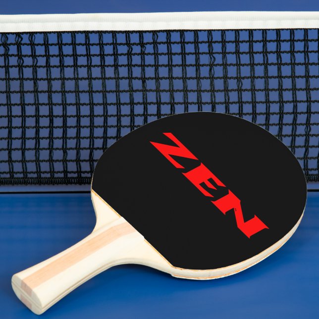 Zen red black ping pong paddle (Insitu)