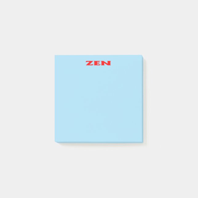 Zen red blue note pads (Front)