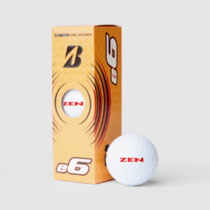 Zen red Bridgestone e6 golf balls 3 pk