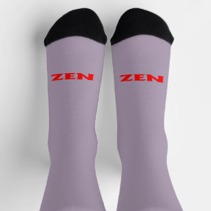 Zen red grey inward premium socks