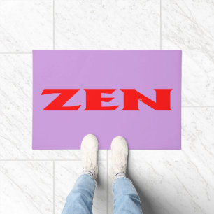 Zen red lilac doormat