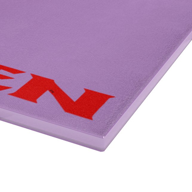 Zen red lilac glass cutting board (Corner)