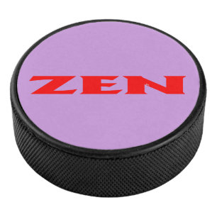 Zen red lilac hockey puck