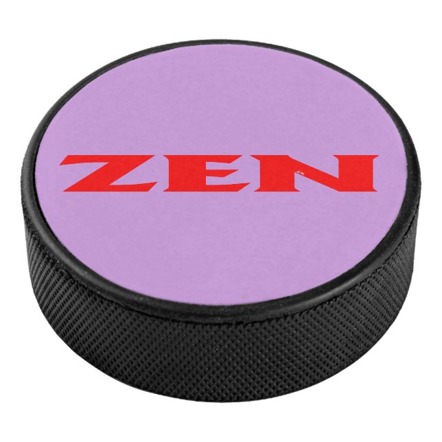 Zen red lilac hockey puck (3/4)