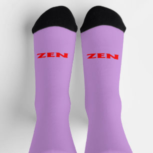 Zen red lilac inward premium socks