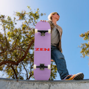 Zen red lilac skateboard