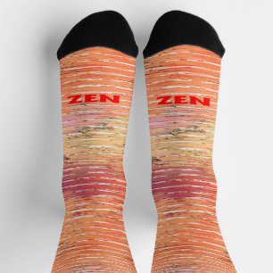 Zen red reeds inward premium socks