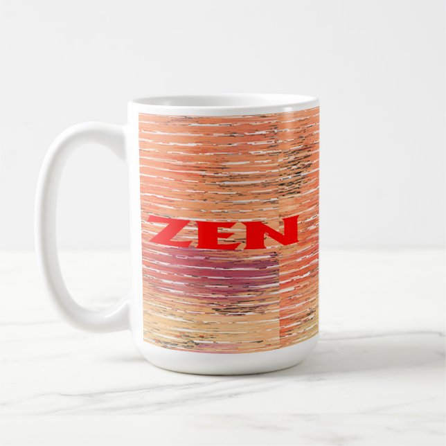 Zen red reeds mug (Left)