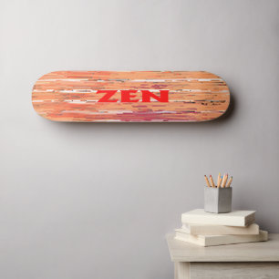 Zen red reeds skateboard