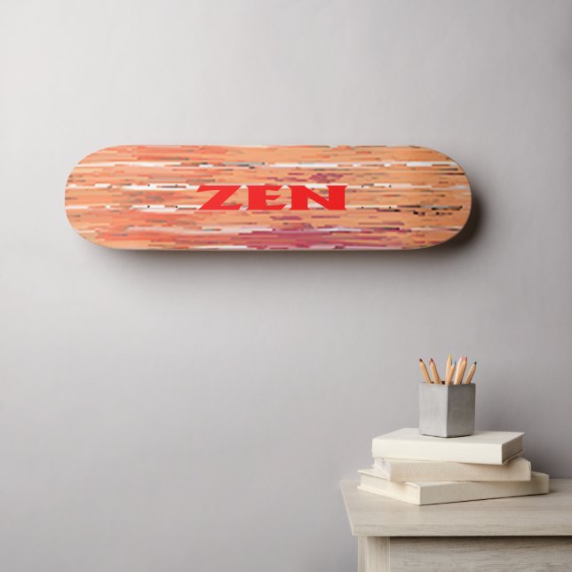 Zen red reeds skateboard (Wall Art (Horz))