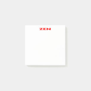 Zen red white note pads