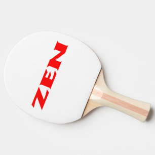 Zen red white ping pong paddle
