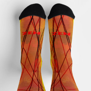 Zen red wire inward premium socks