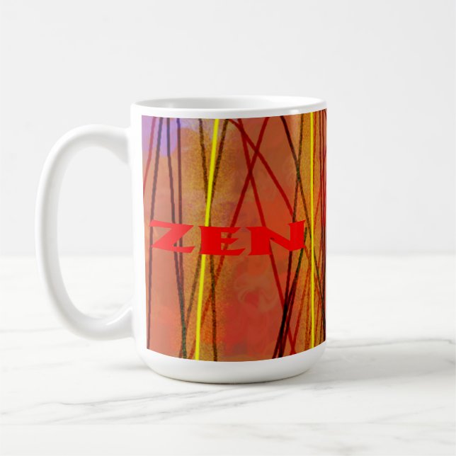 Zen red wire mug (Left)